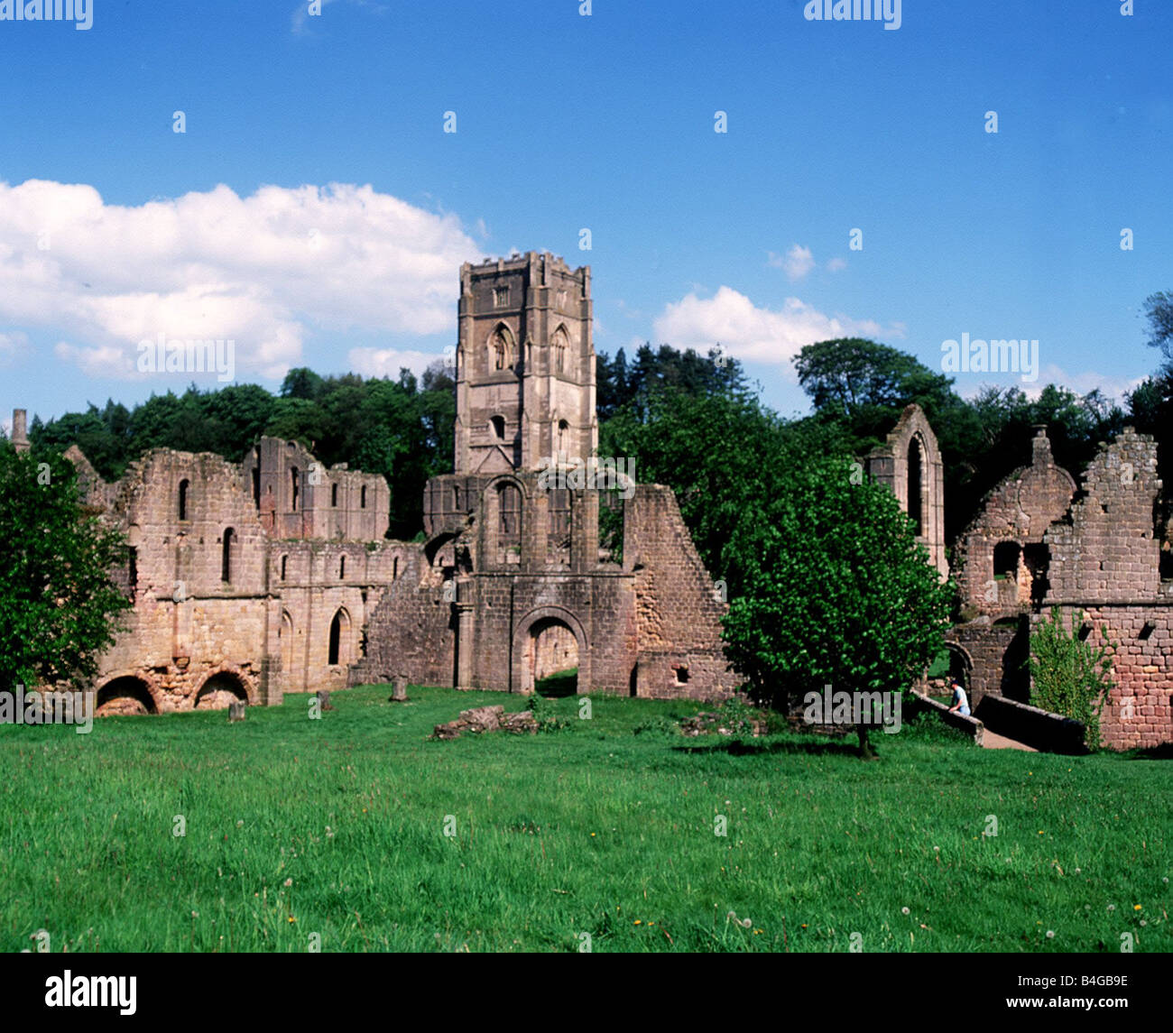 Fountains Abbey Ripon North Yorkshire Stock Photo Alamy