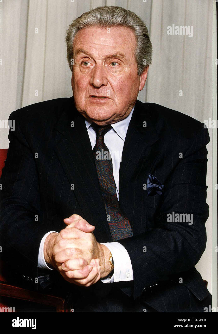 Patrick Macnee Actor from the TV Programme The Avengers Stock Photo Alamy