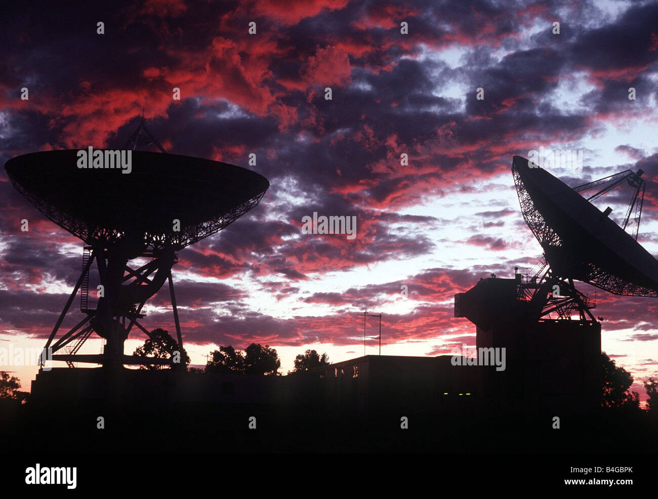 Satellite Tracking Station at Moree New South Wales in Australia Stock Photo