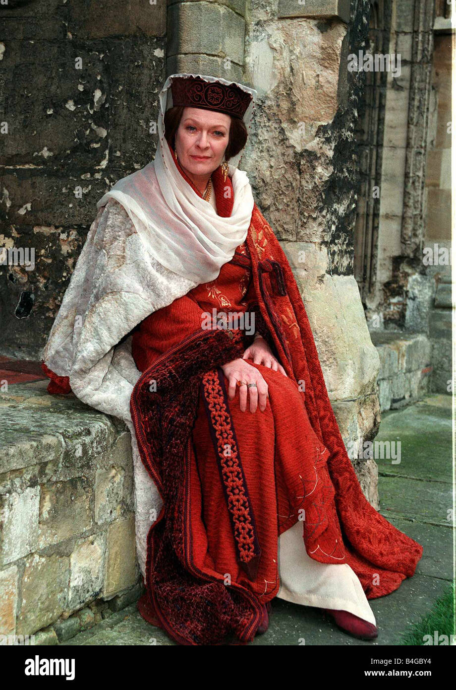 Janet Suzman actress in Hildegard of Bingen a BBC costume drama as the Marchioness of Starde Stock Photo