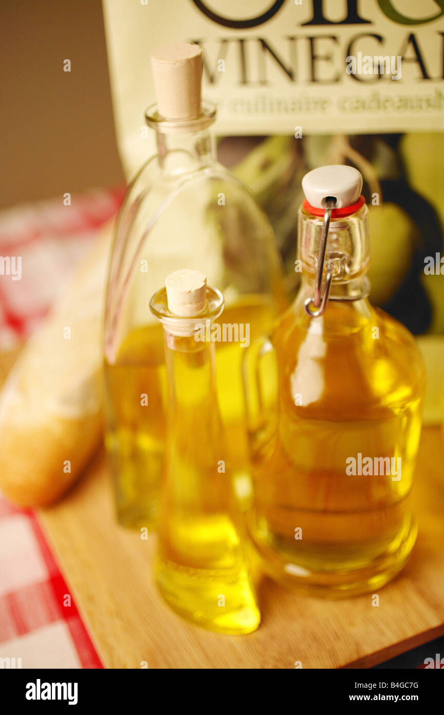 Freshly Baked Bread & Olive Oil Stock Photo Alamy