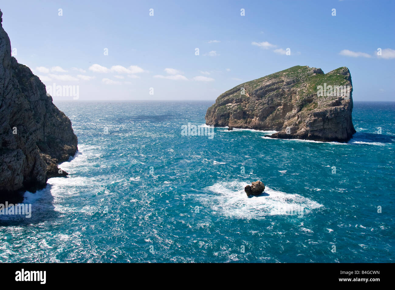 Foradada Island, Capo Caccia, Sardinia, Italy Stock Photo