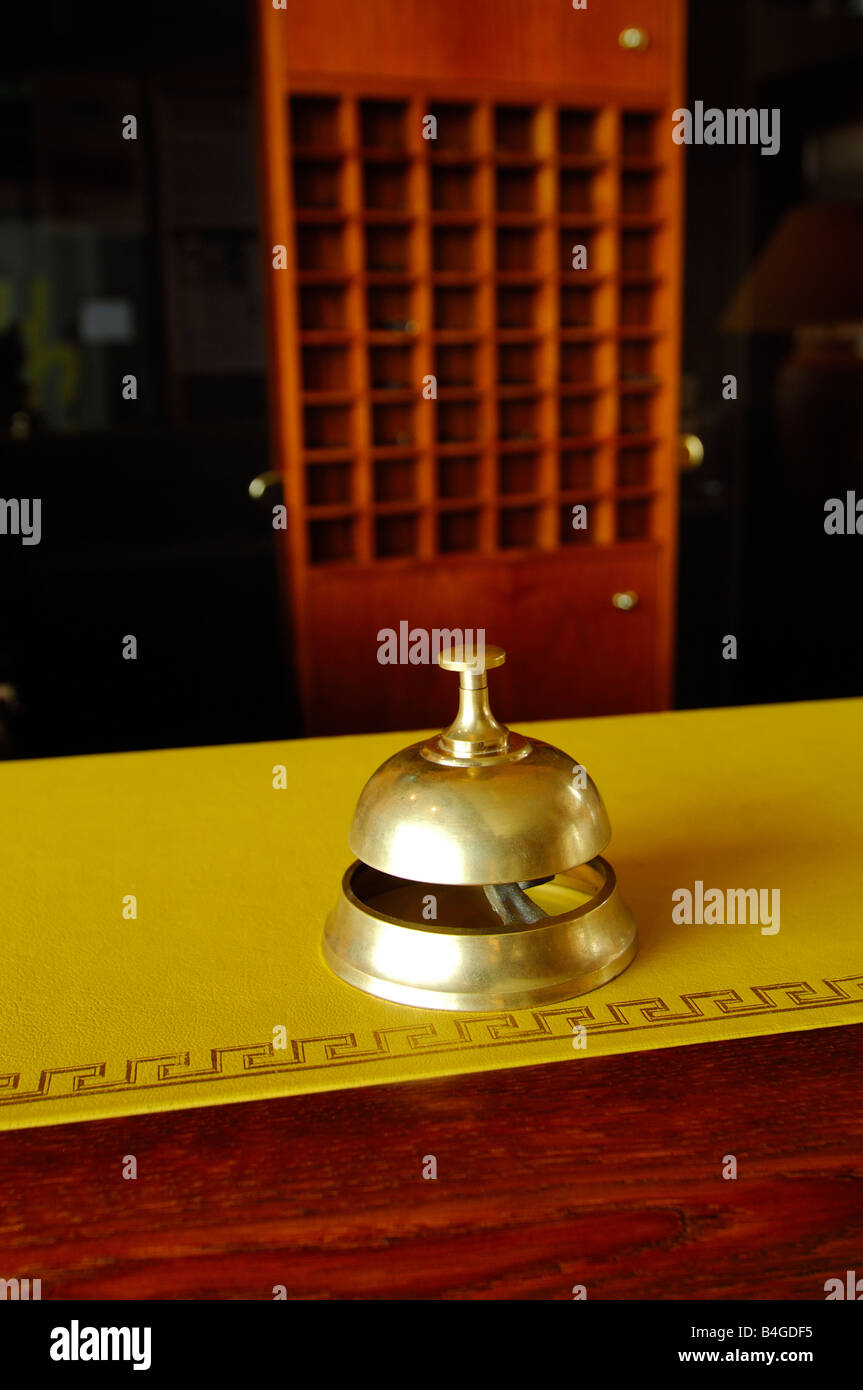 Hotel reception desk bell hires stock photography and images Alamy