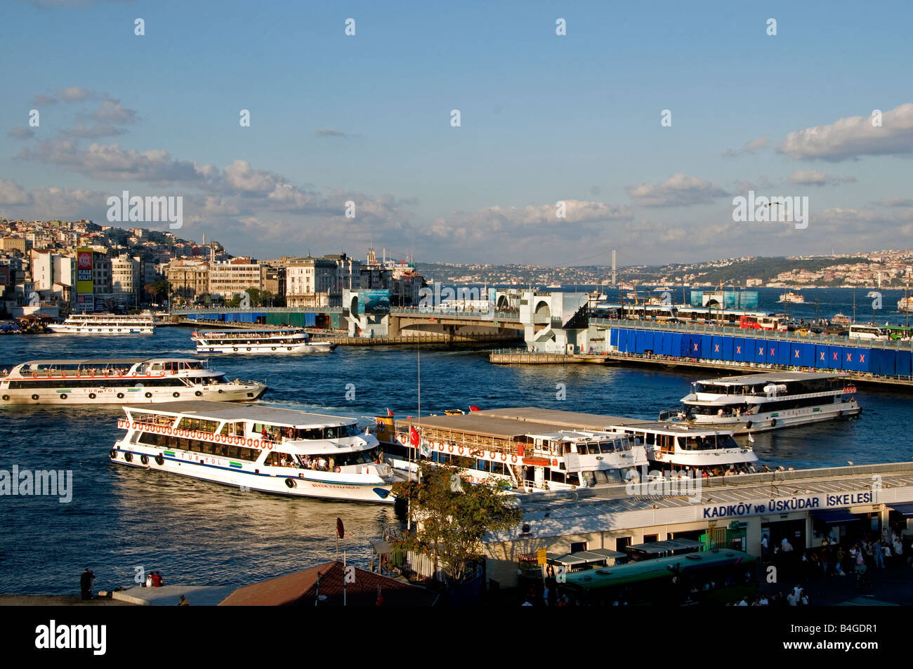 Bosphorus Istanbul Turkey Golden Horn ferry Stock Photo - Alamy