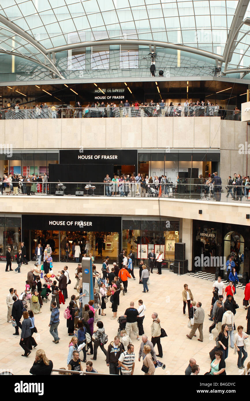 Cabot Circus new shopping centre in Bristol England opened in September 2008 Stock Photo