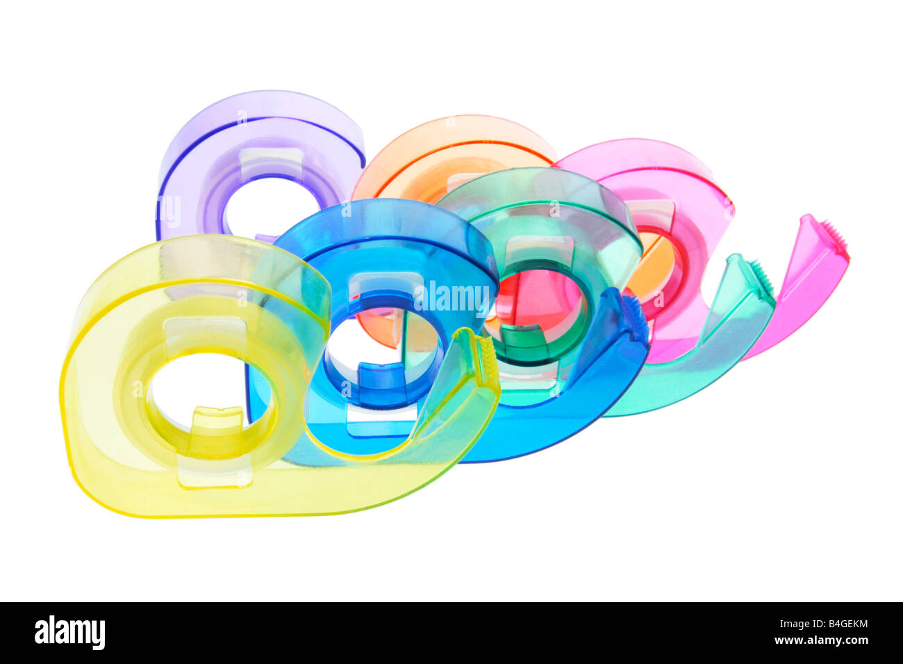 Plastic Tape Dispensers Stock Photo Alamy