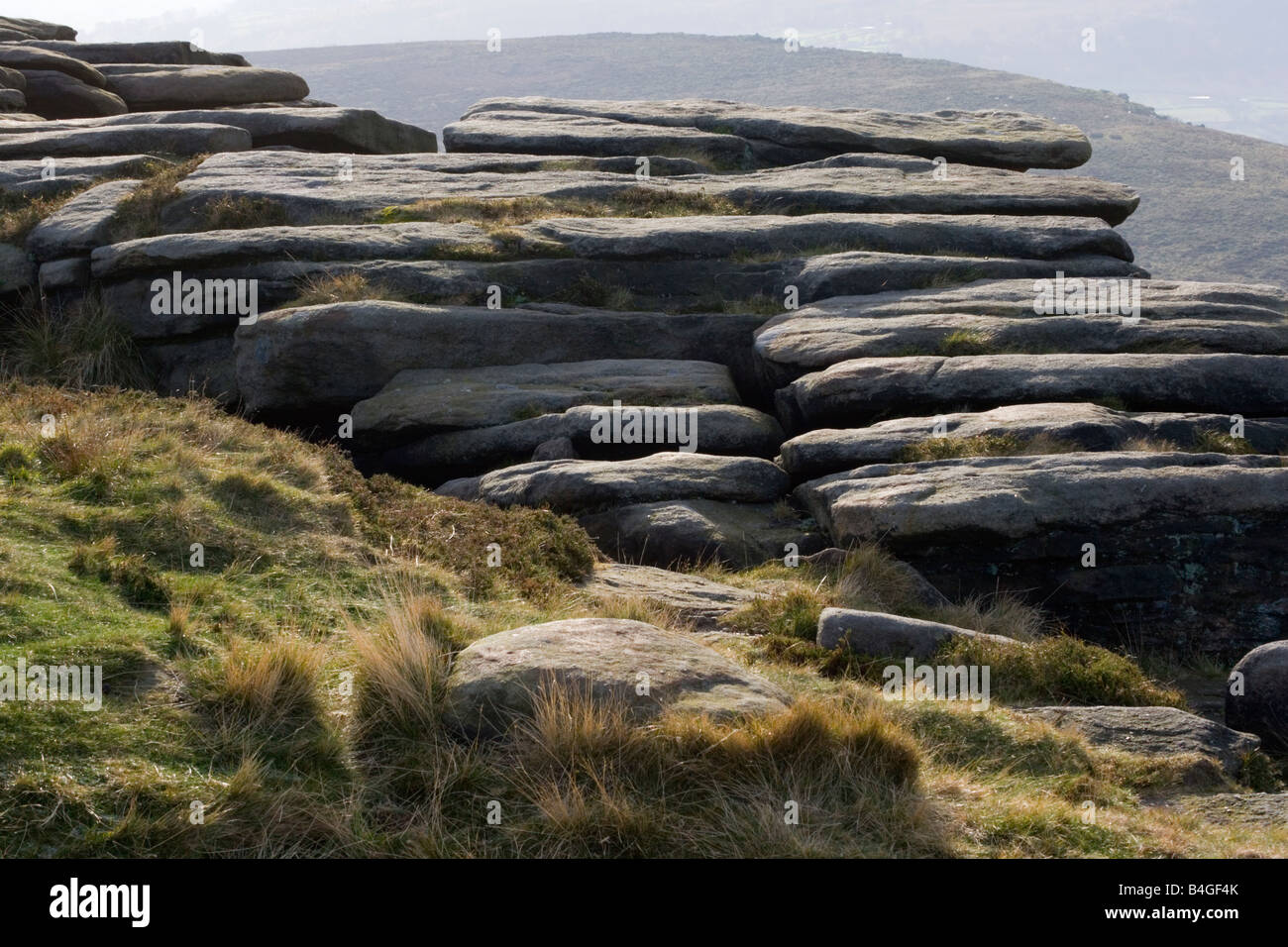 Stanage Edge Rocks Moorland rocks stanage edge hi-res stock photography and images - Alamy