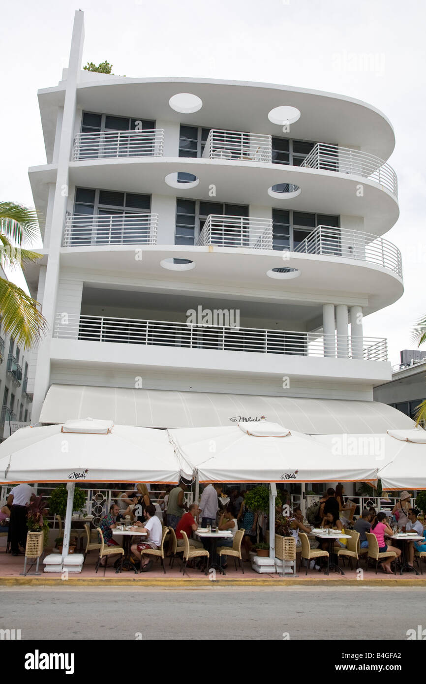 Medi restaurant, South Beach, Miami, Florida Stock Photo
