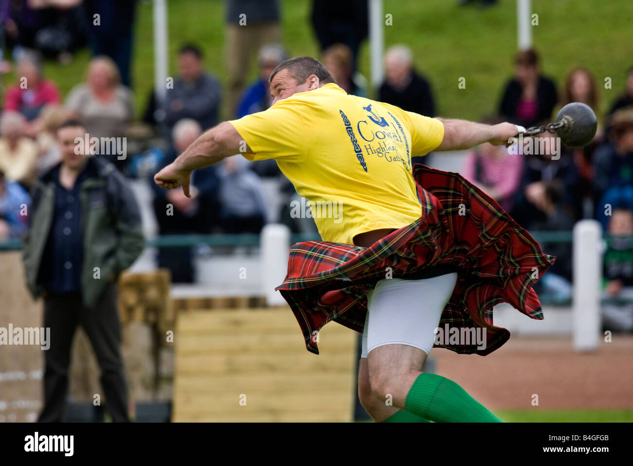 Sportsman about to Throw the Hammer at the Cowal Gathering. A