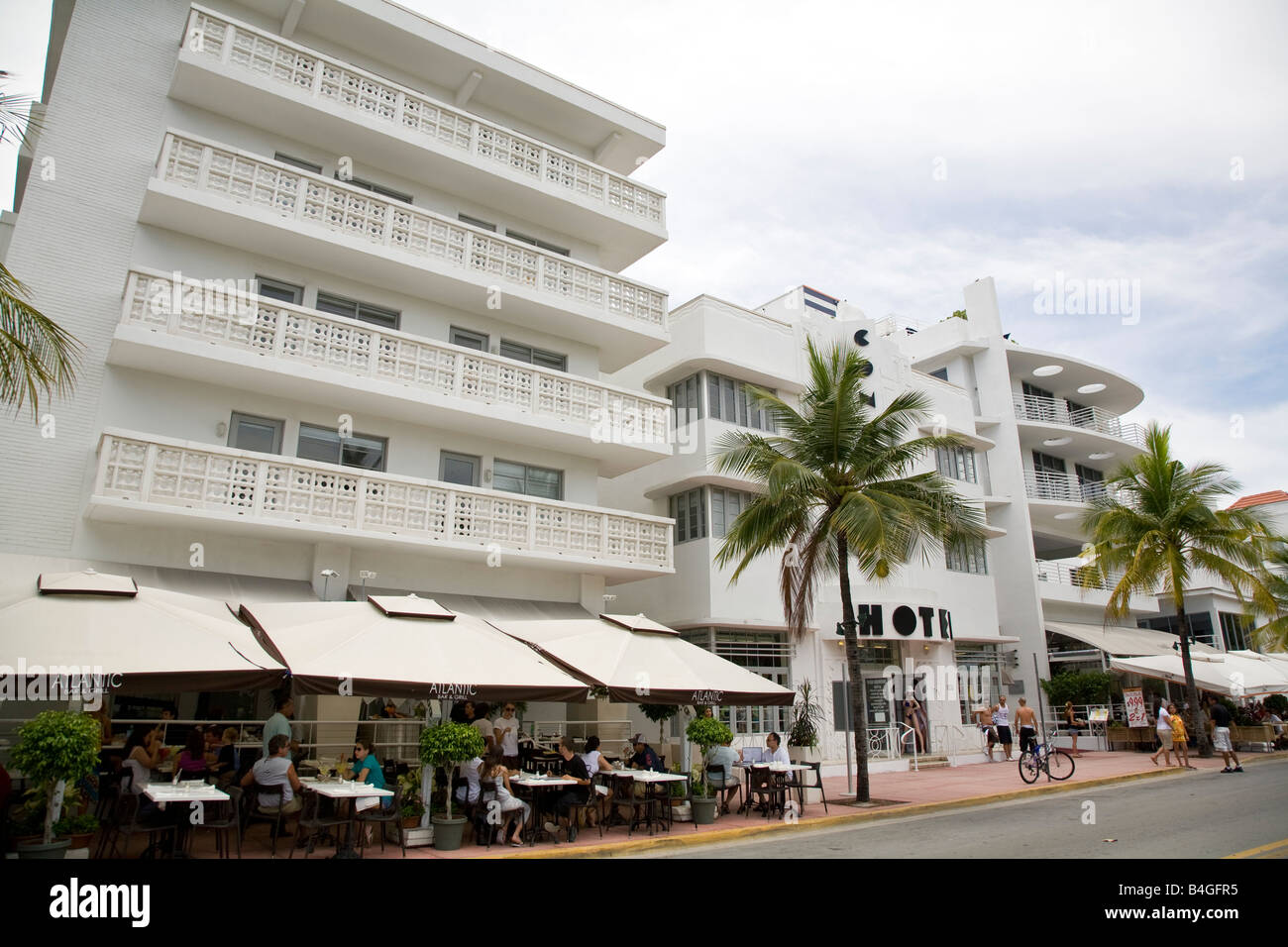 Atlantic Bar and Grill, South Beach, Miami, Florida Stock Photo