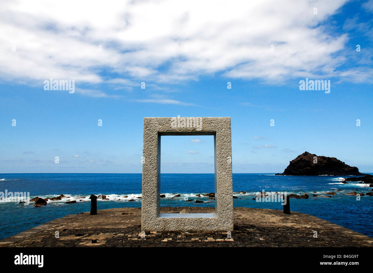 Tensei Tenmoku (Door without Door) by japanese artist Kan Yasuda in Garachico, Tenerife, Canary Islands, Spain Stock Photo
