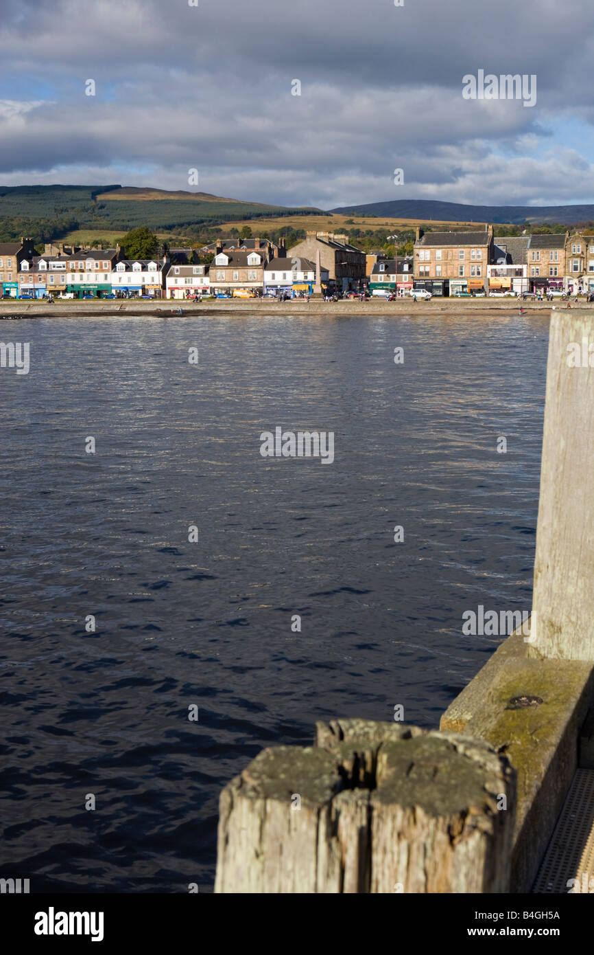 TOWN OF HELENSBURGH FROM THE PIER Stock Photo
