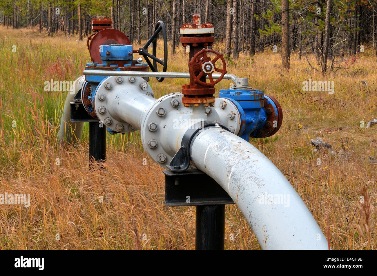 Gas pipeline 0814 Stock Photo Alamy