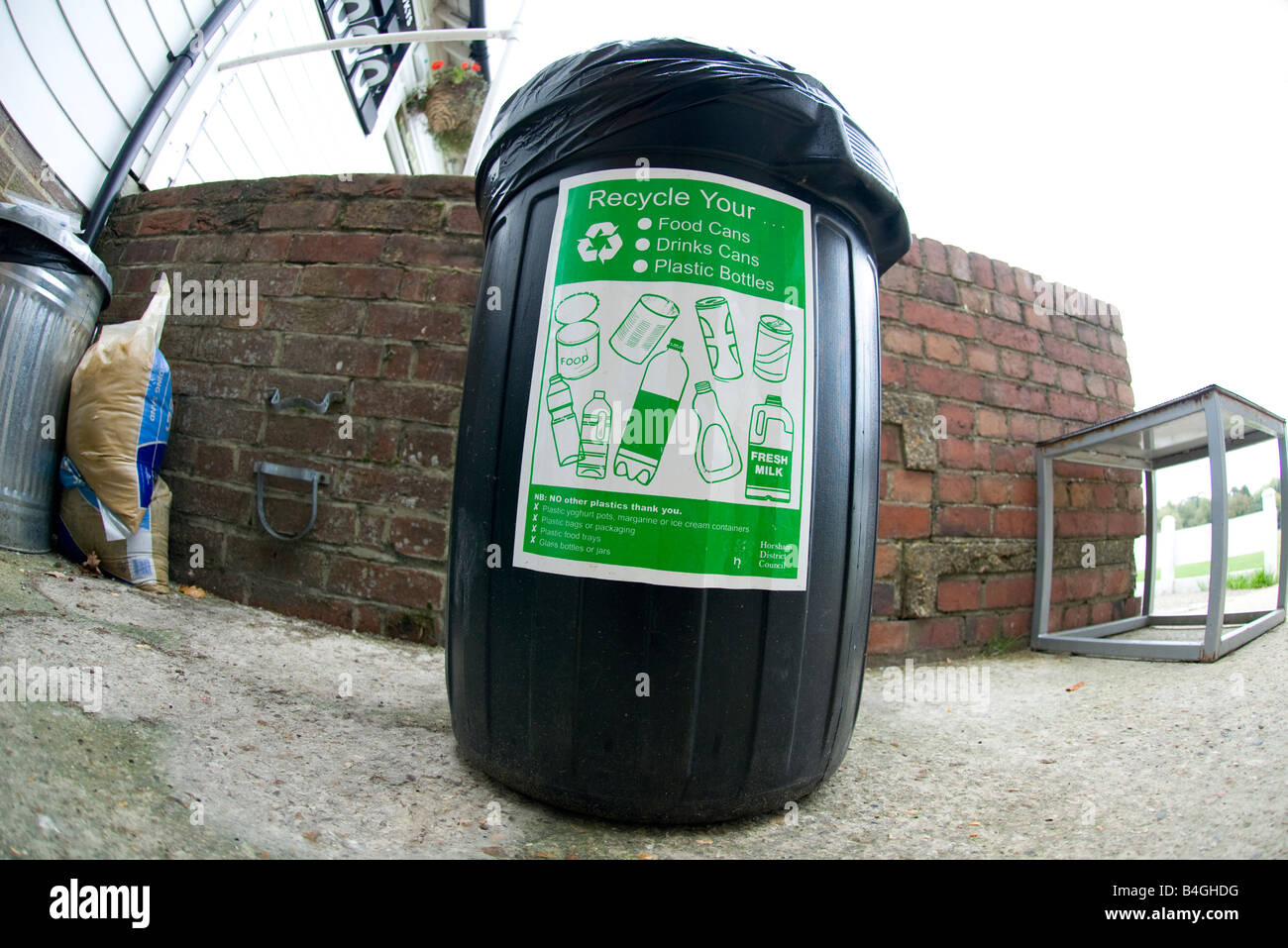 recycling bin for rubbish Stock Photo