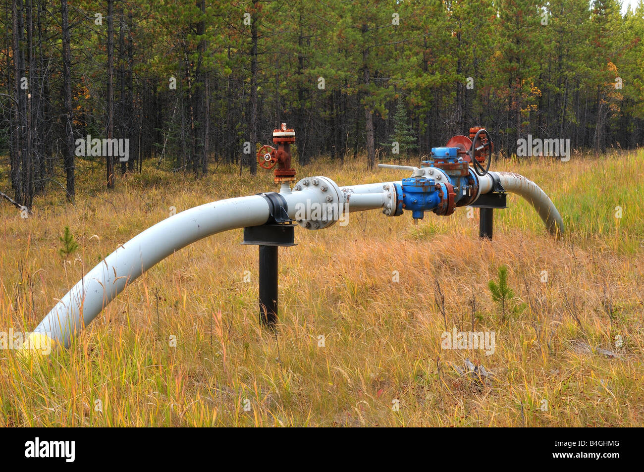 Gas pipeline 0813 Stock Photo