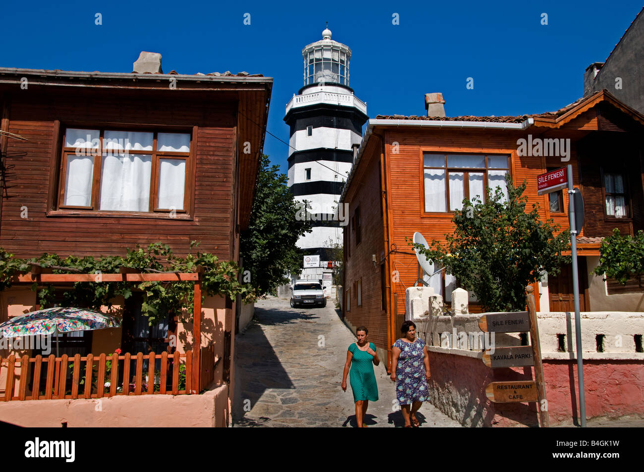 Sile Feneri Lighthouse Turkey Stock Photo