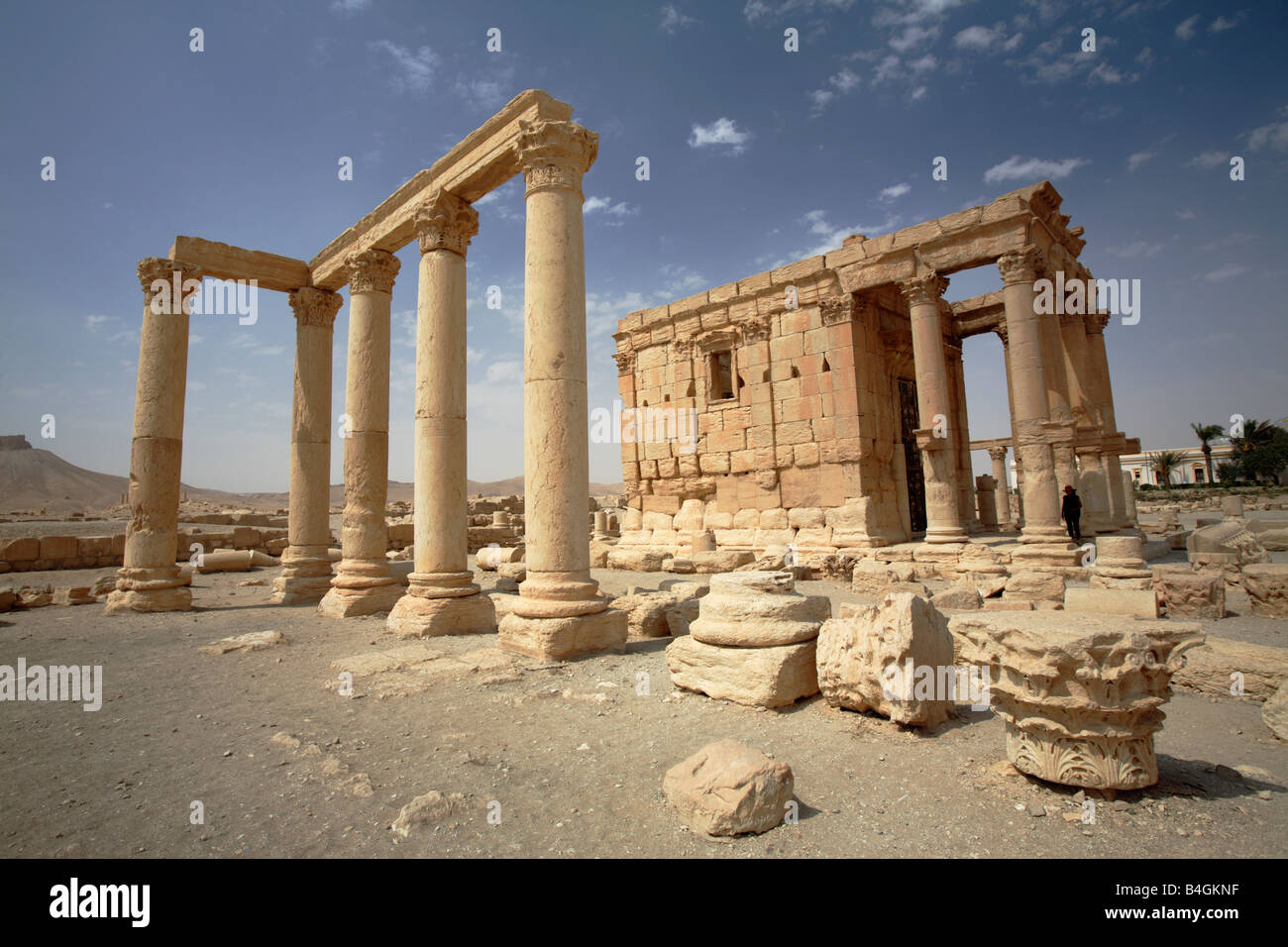 Temple of Baal Shamin, Palmyra, Syria Stock Photo