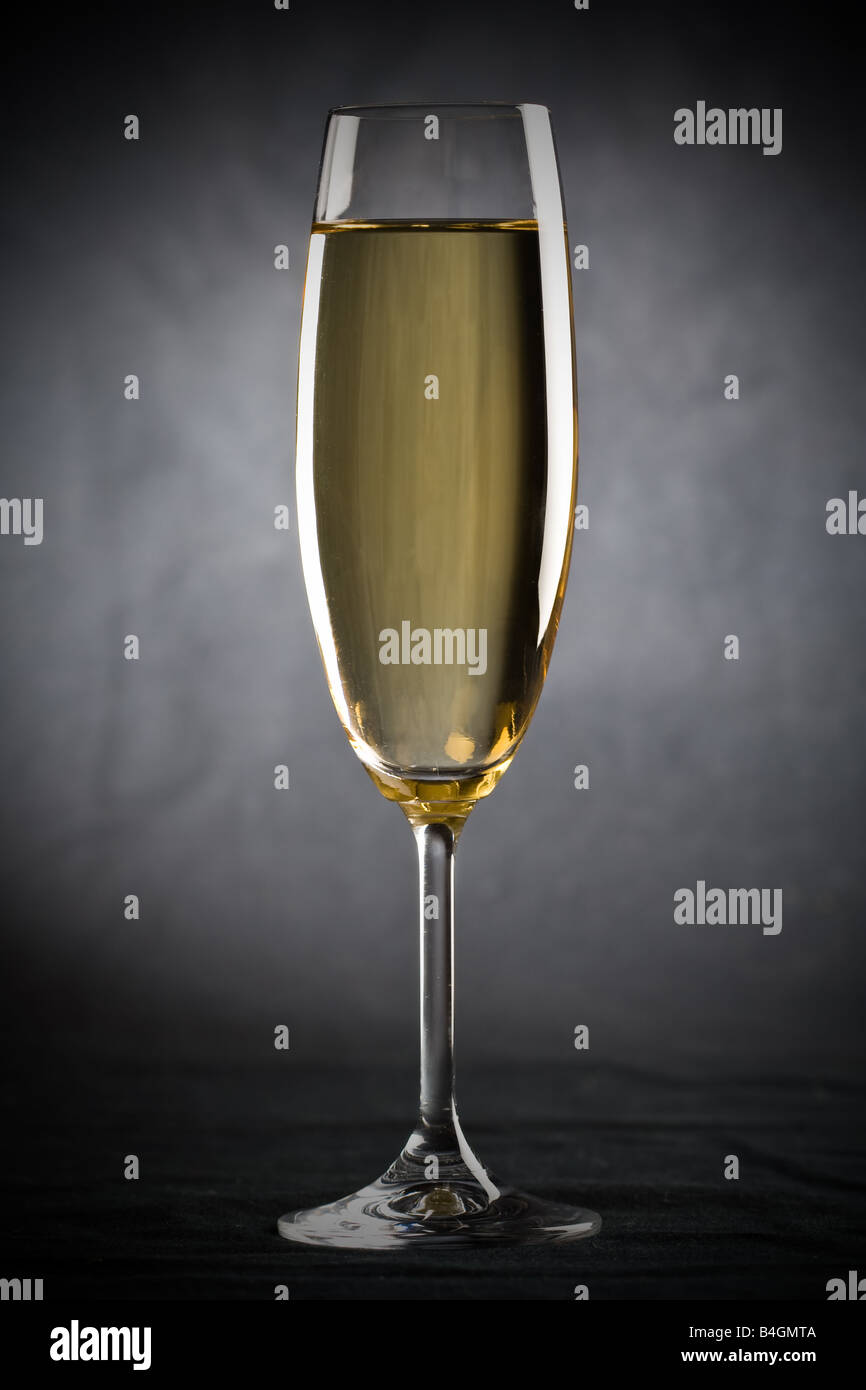 White wine glass Stock Photo