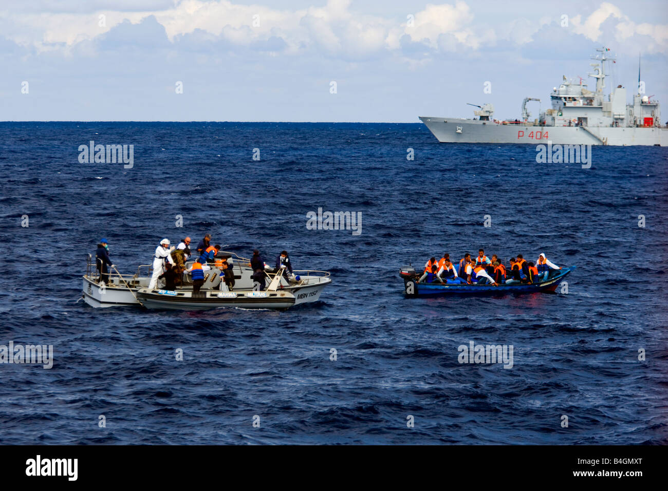 Refugee boat hi-res stock photography and images - Alamy
