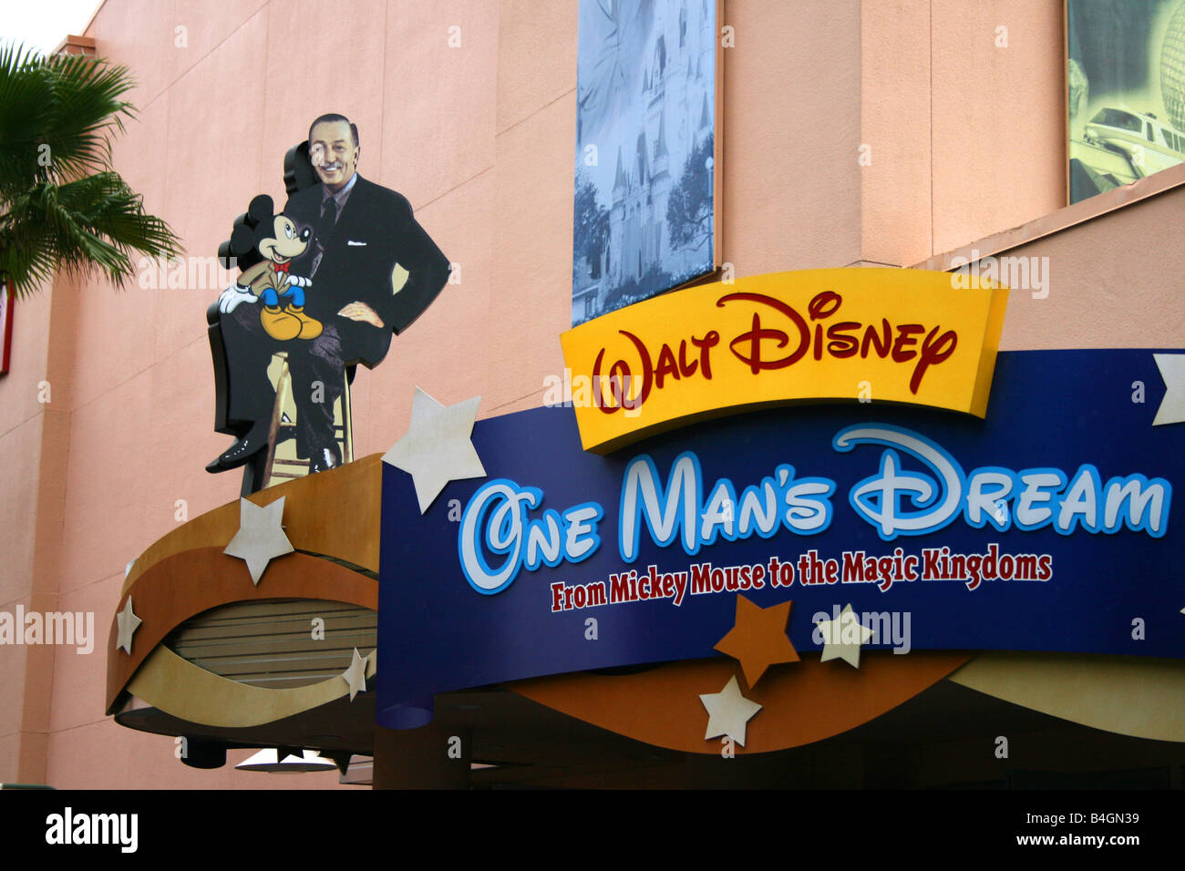 One Man's Dream Walt Disney Hollywood Studios Stock Photo