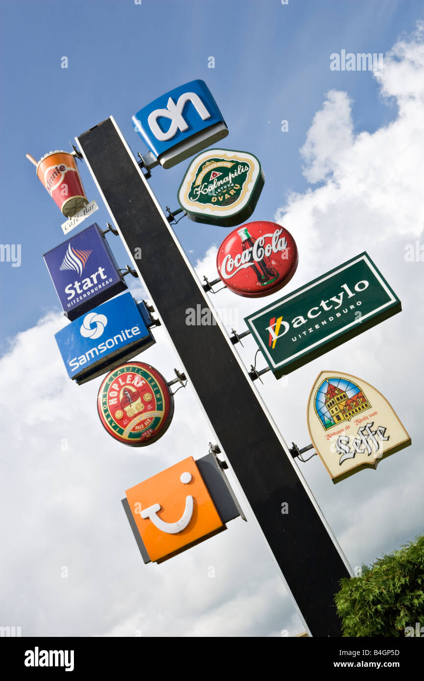 Advertising sign Stock Photo