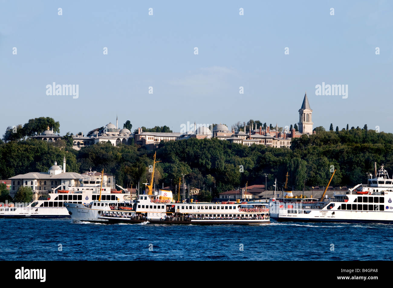 Bosphorus Istanbul Turkey Topkapi Palace Stock Photo