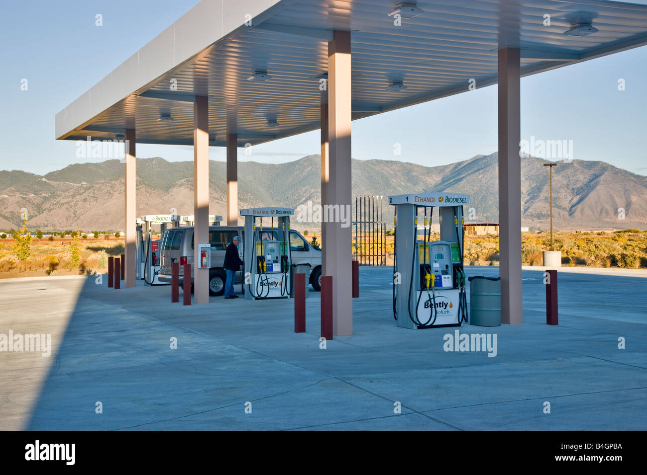 Biofuels Service Station. Stock Photo