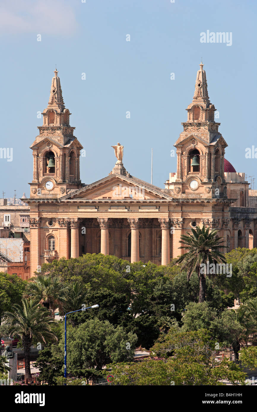 Church of St Publius, Floriana, Malta Stock Photo