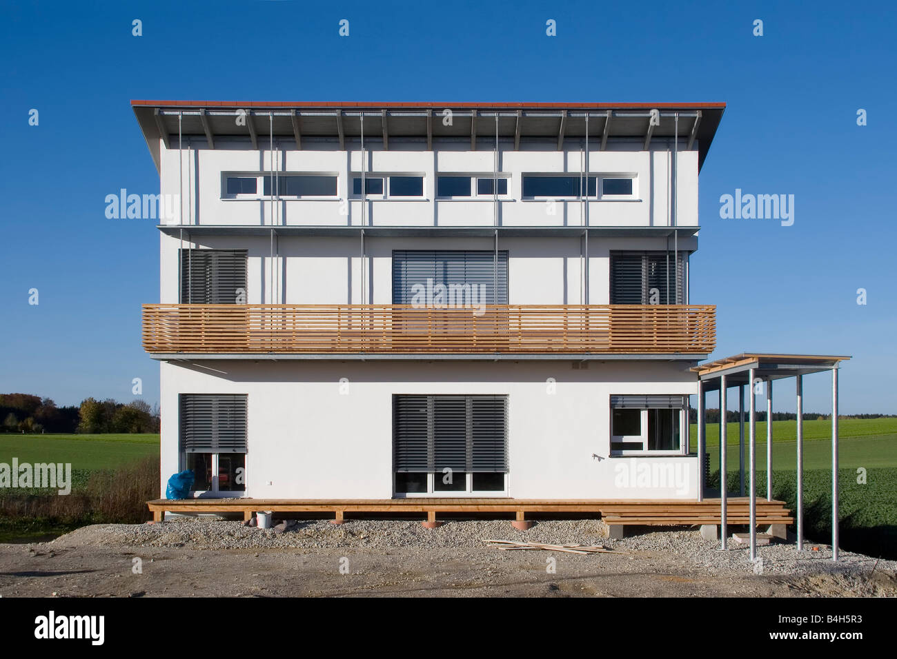 Facade of house Stock Photo - Alamy