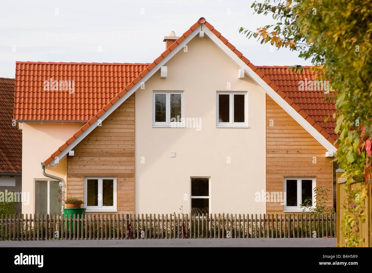 Facade of house Stock Photo - Alamy