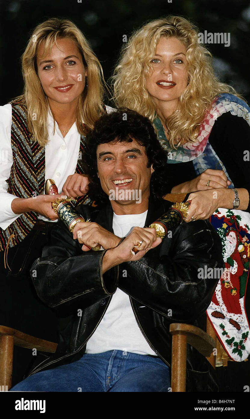 Ian McShane actor on location in North Carolina with Caroline Langrishe and Kate Vernon Stock Photo