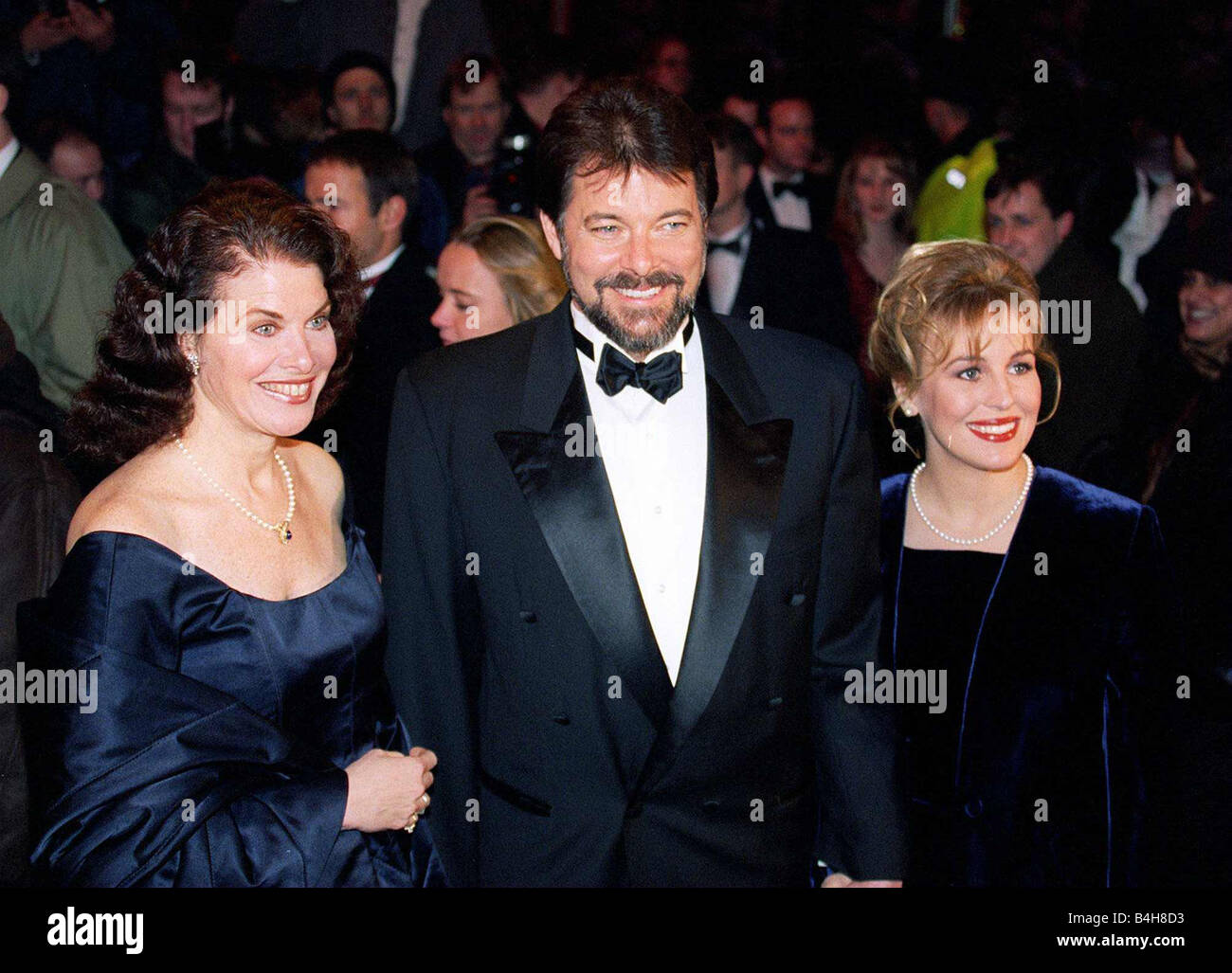 Jonathan Frakes actor who plays Commander William Riker and Producer of the new film Star Trek First Contact with his guests at Stock Photo