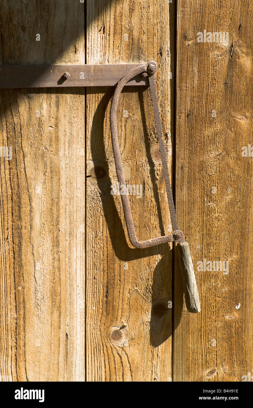 Rusty Handsaw Stock Photo