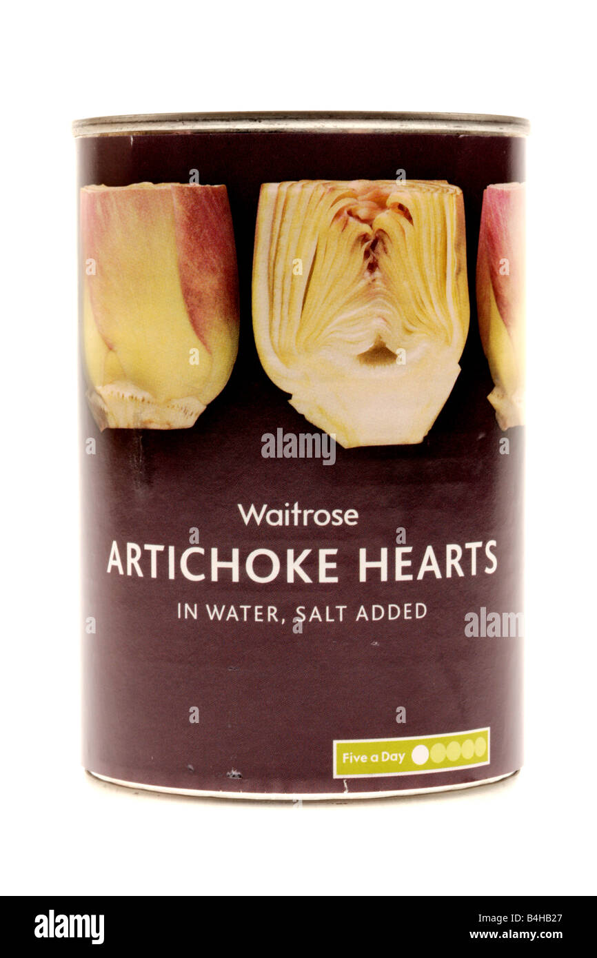 Tin of Artichoke Hearts Stock Photo Alamy