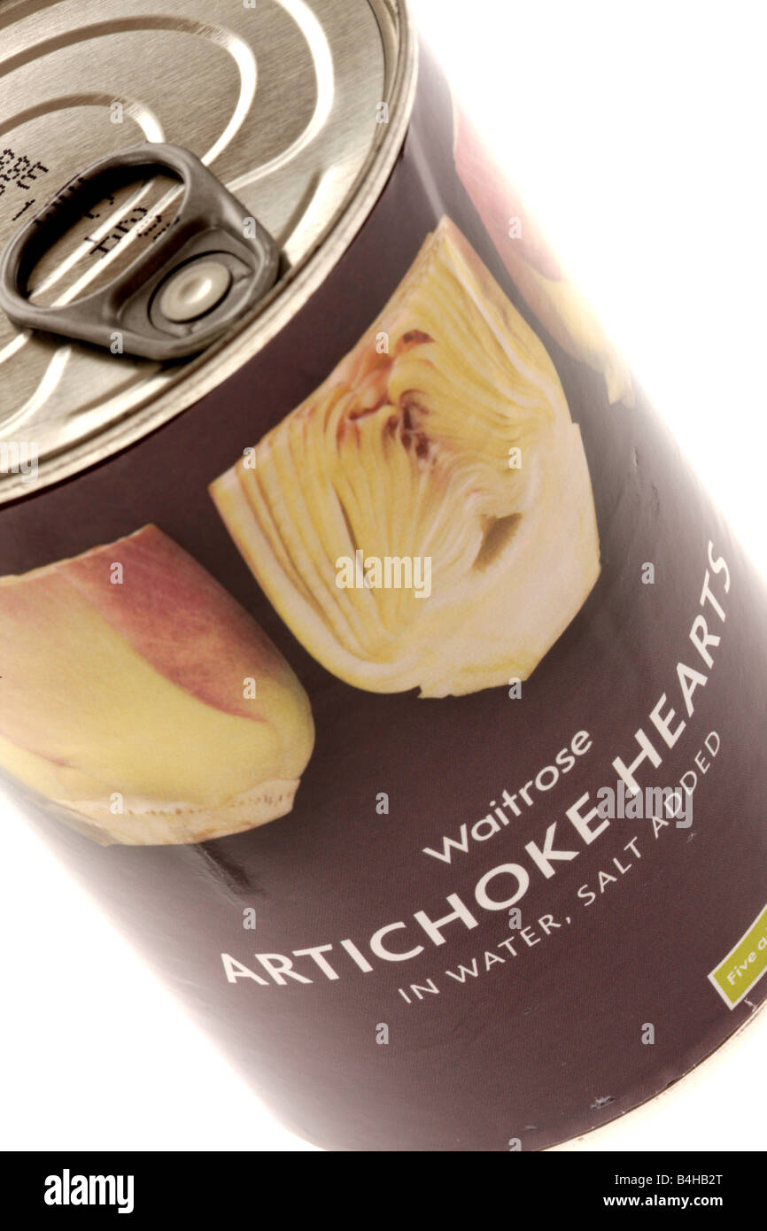 Tin of Artichoke Hearts Stock Photo Alamy
