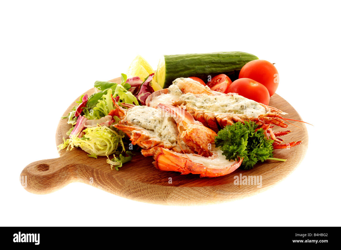 Fresh Delicious Luxury Canadian Dressed Lobster, Prepared And Cooked In