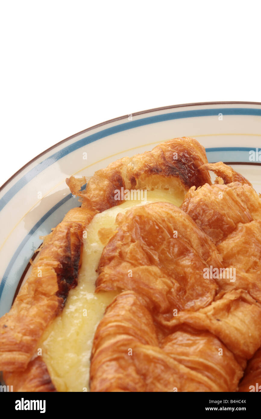 Melted Cheese on Croissants Stock Photo Alamy