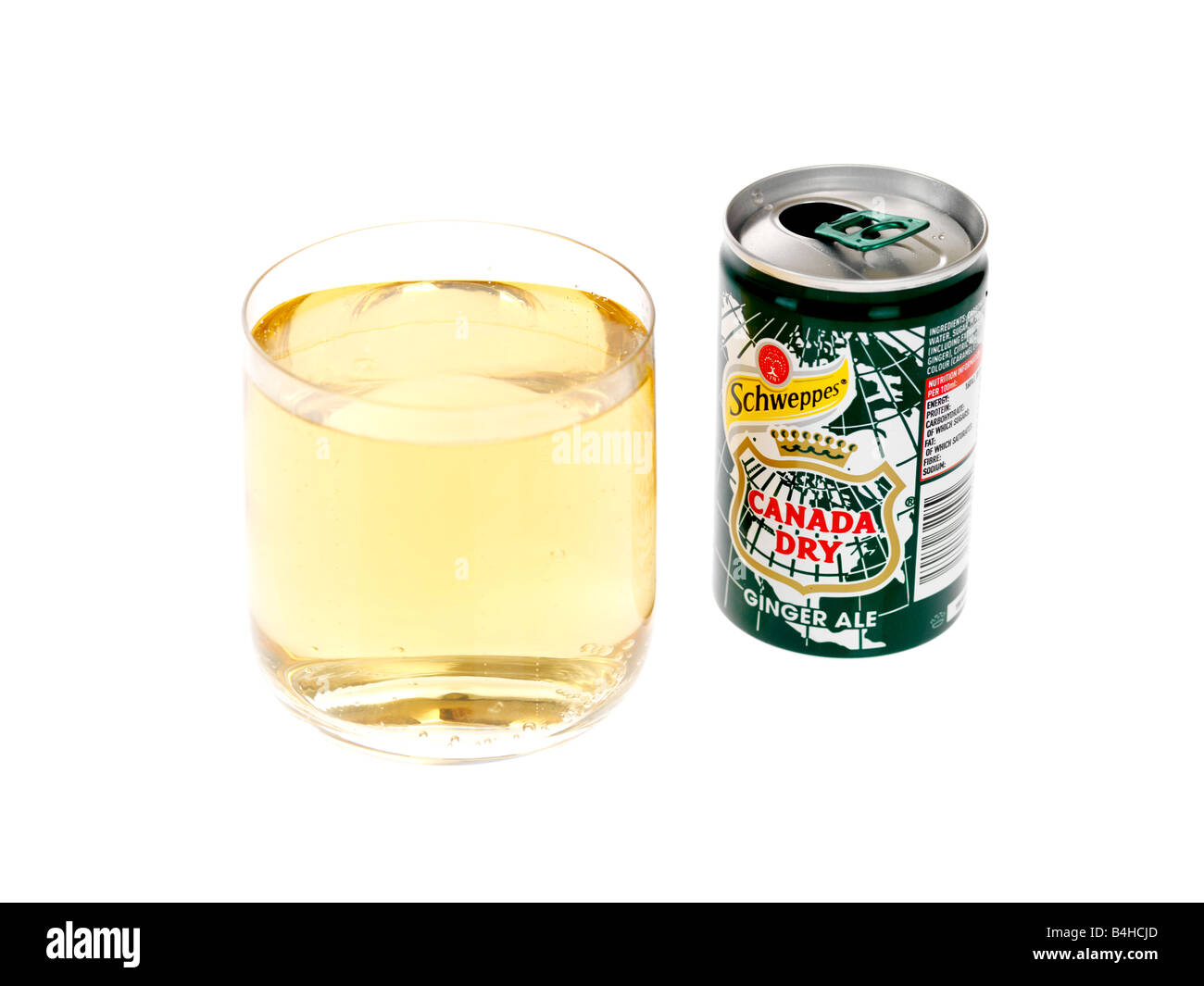 Glass of Ginger Ale Stock Photo