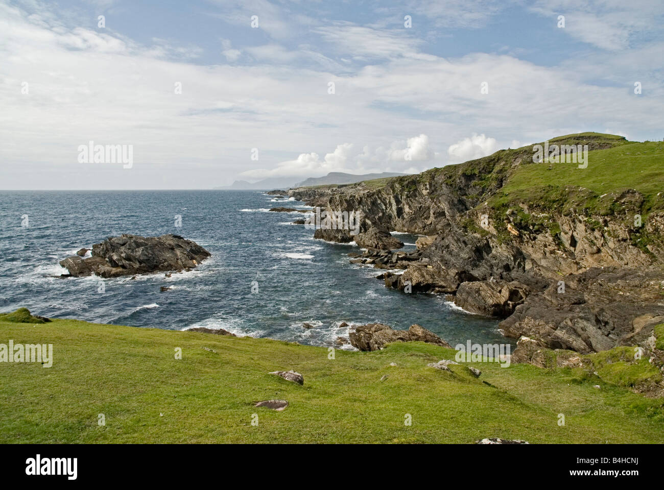 Rock formations at coast, Dumha Eige, Achill Island, County Mayo, Connacht,  Republic of Ireland Stock Photo - Alamy