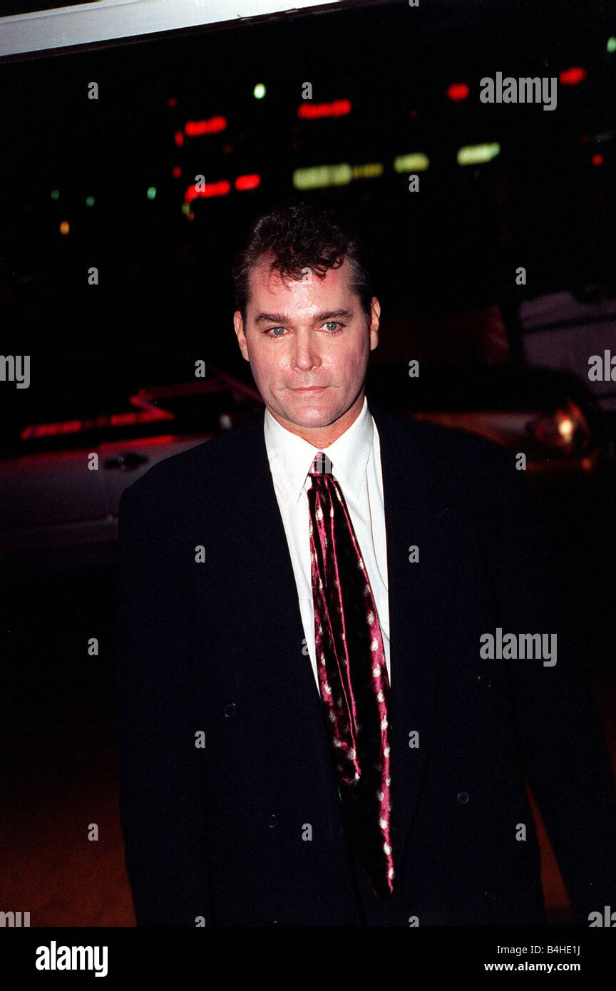 Ray Liotta Actor November 97 At the TV Photocall for the film Cop Land in which he stars along side Sylvester Stallone Stock Photo