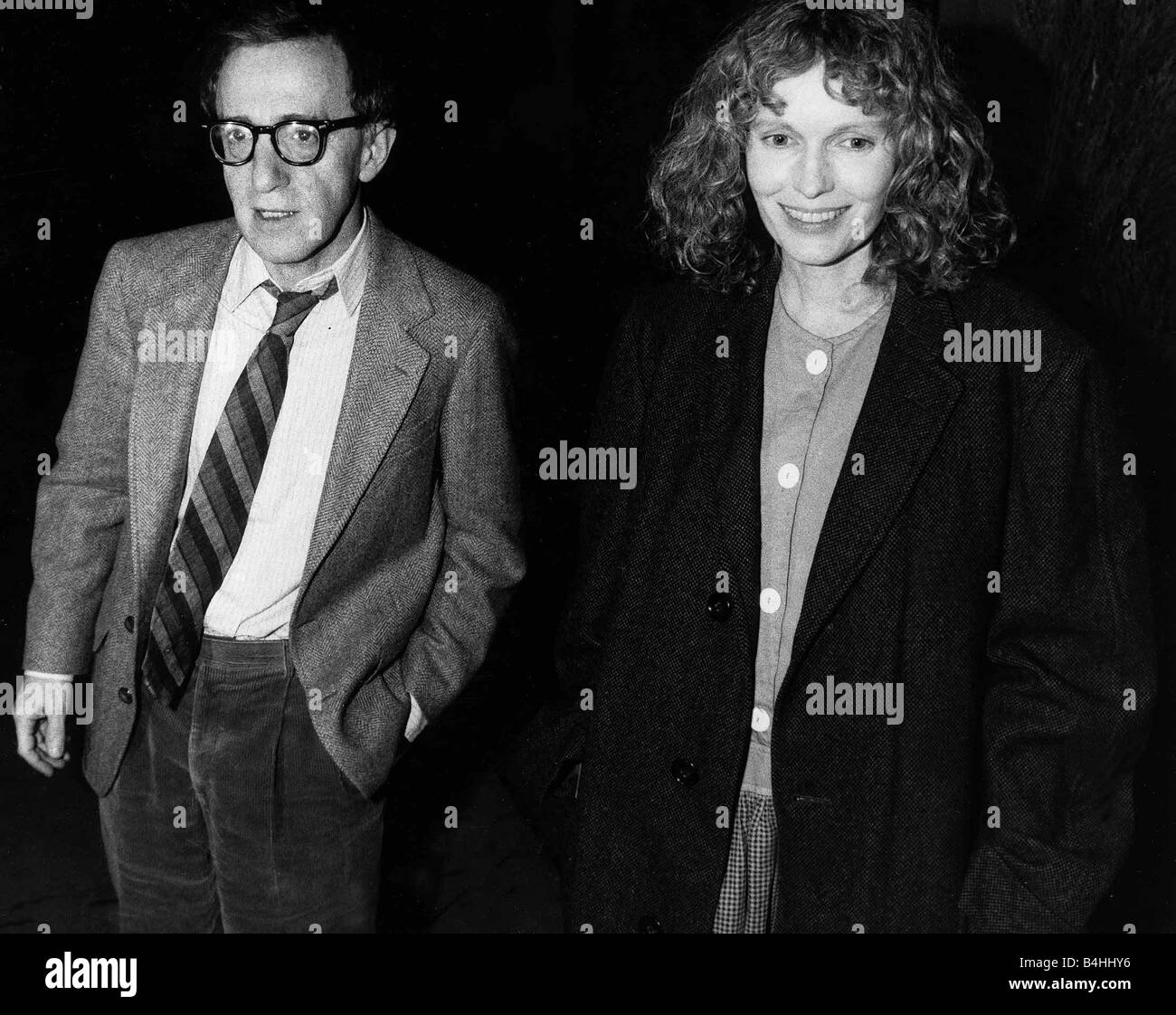 Woody Allen film director actor and partner Mia Farrow in March 1986