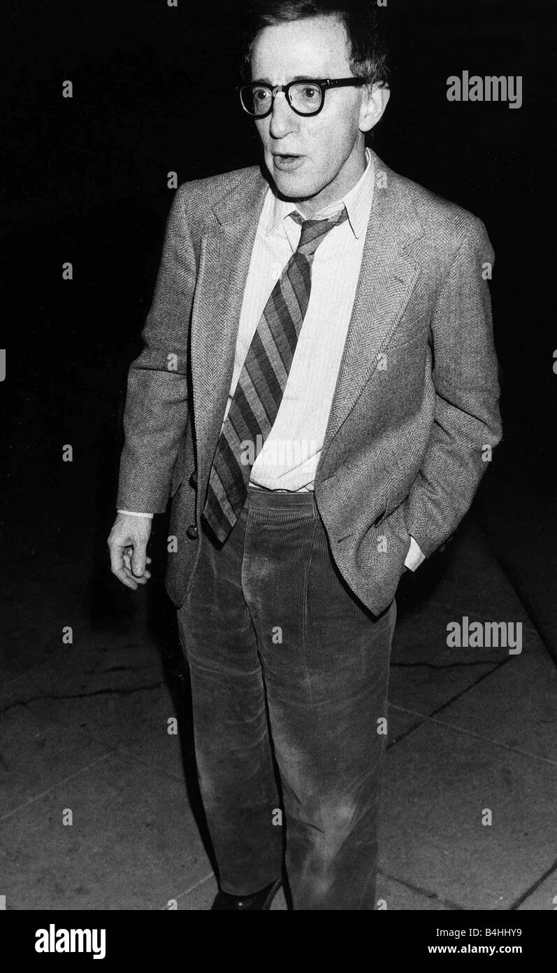 Woody Allen film director actor comedian March 1986 in New York City Stock Photo