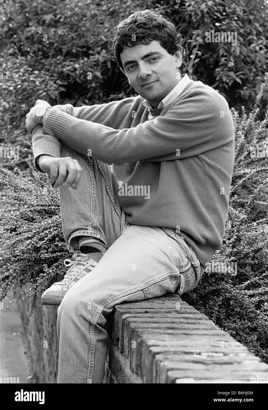 Rowan Atkinson British comic actor in September 1987 Stock Photo