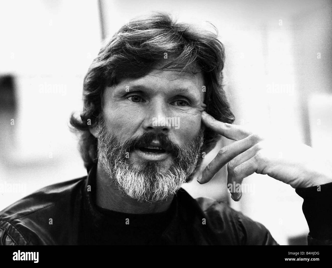 Kris Kristofferson Country Singer And Actor April 1982 Stock Photo