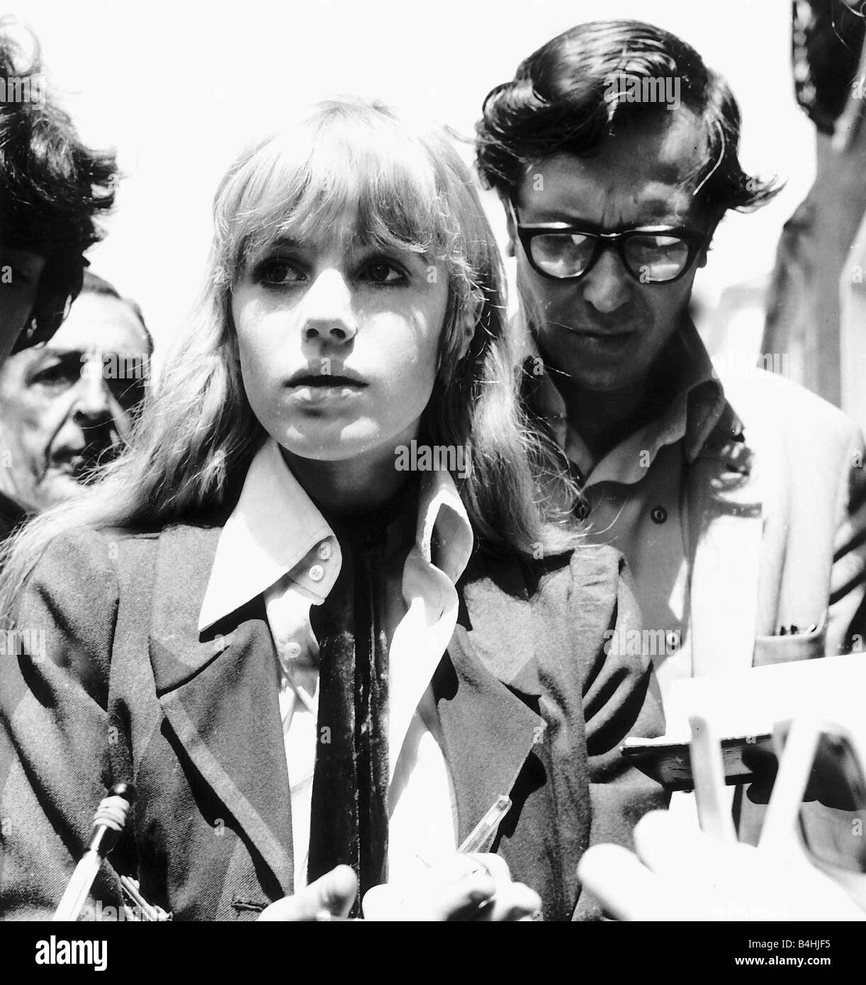 Marianne Faithfull pop singer actress 1967 Stock Photo - Alamy