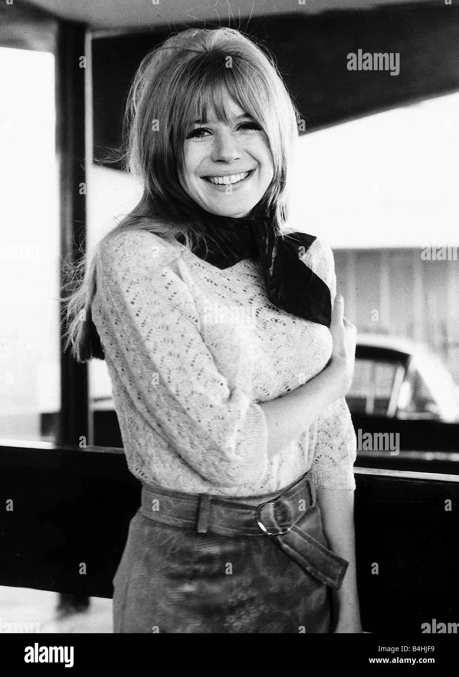 Marianne Faithfull pop singer actress 1966 Stock Photo
