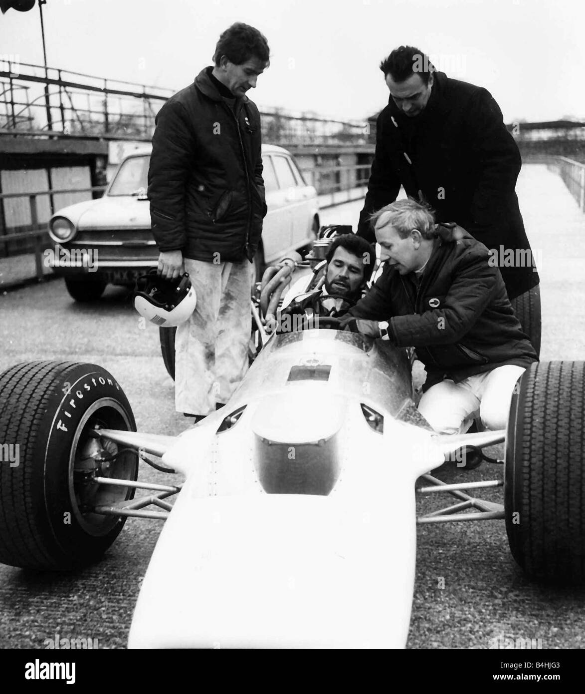James Garner actor at wheel of racing car 1969 Stock Photo - Alamy