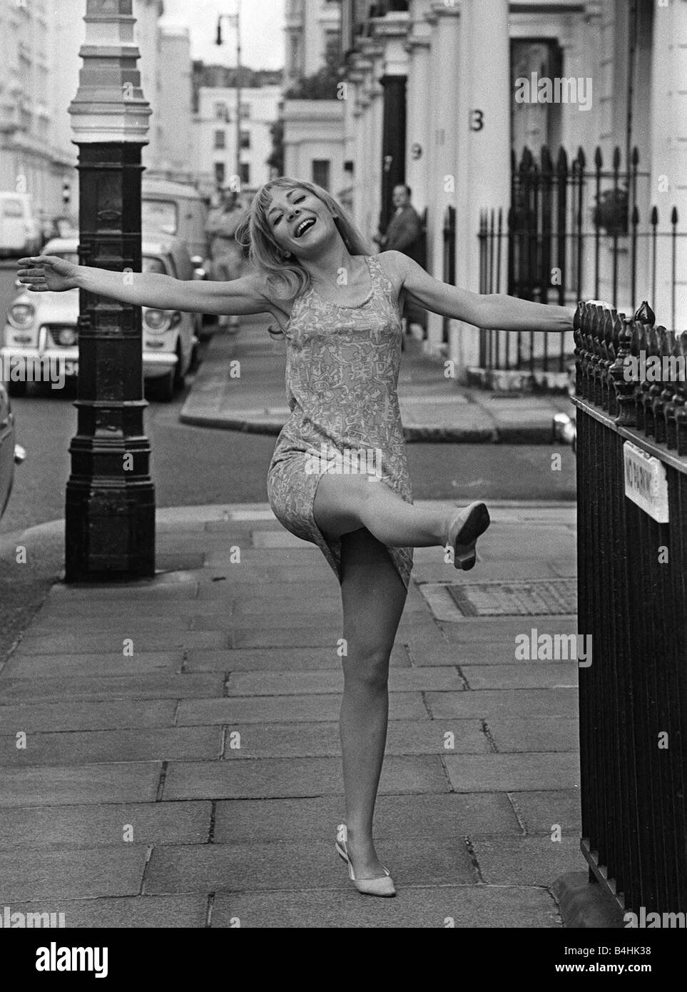 British actress Barbara Ferris who played barmaid Nona Williams in the television programme Coronation Street 1966 Stock Photo