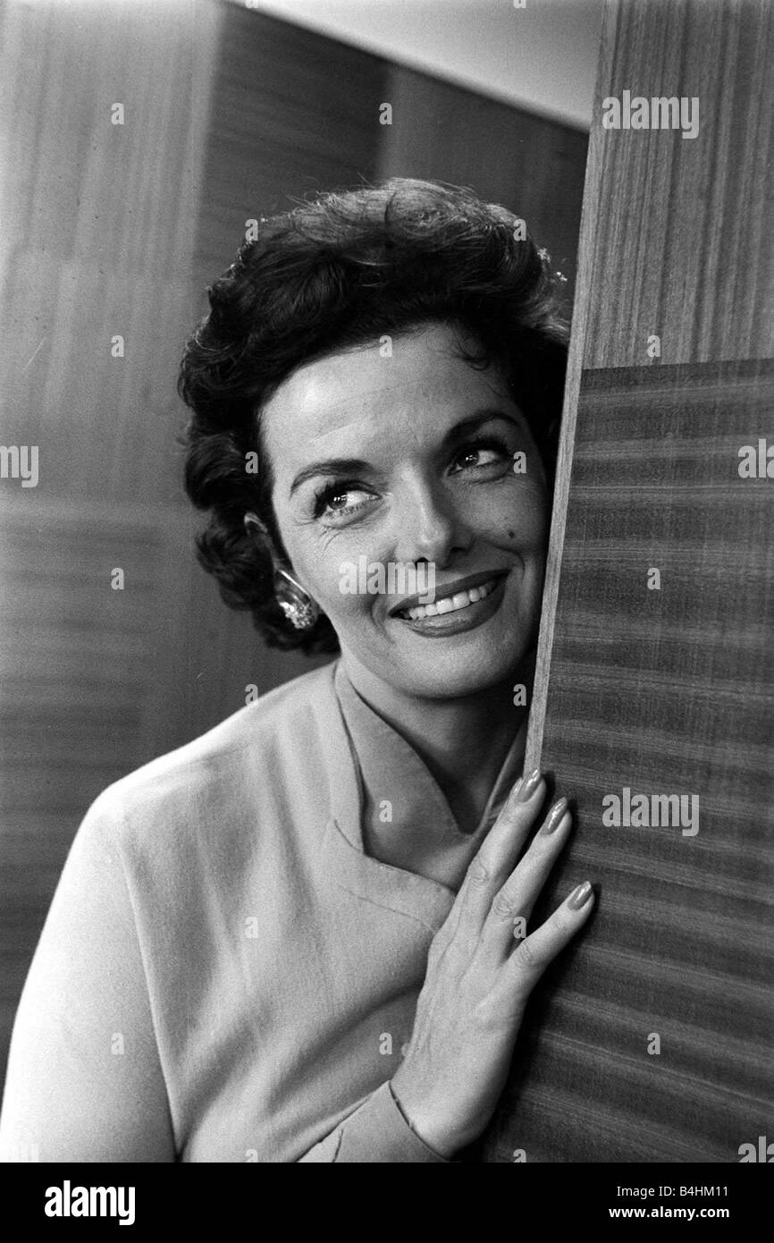 Jane Russell American Film actress September 1959 Stock Photo