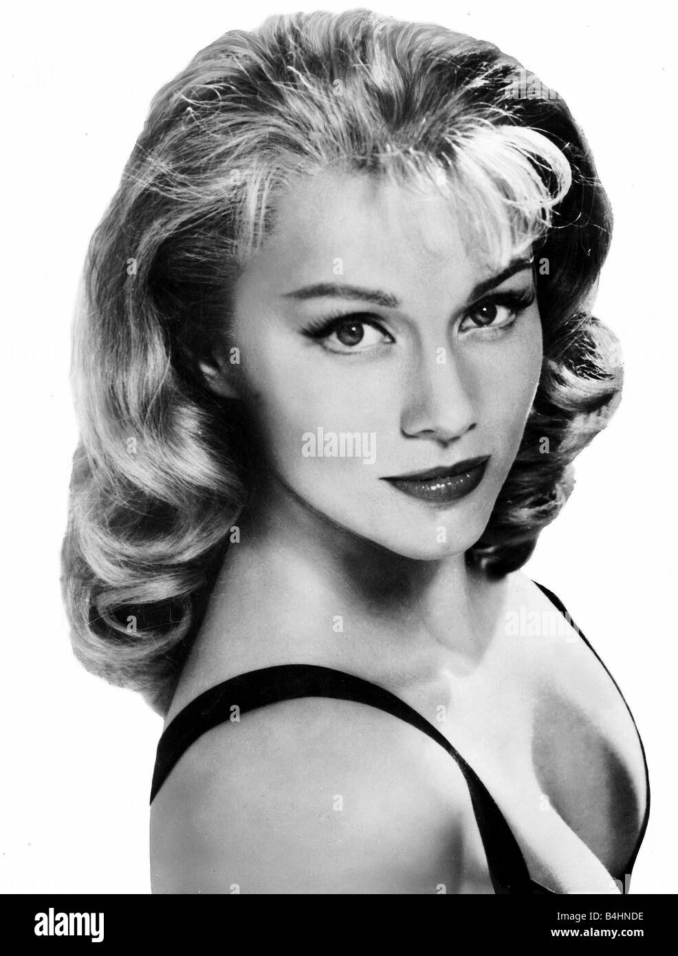 Portrait of Linda Christian March 1962 Stock Photo